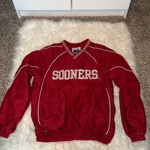OU Sooners Pullover with Pockets and Side Zipper